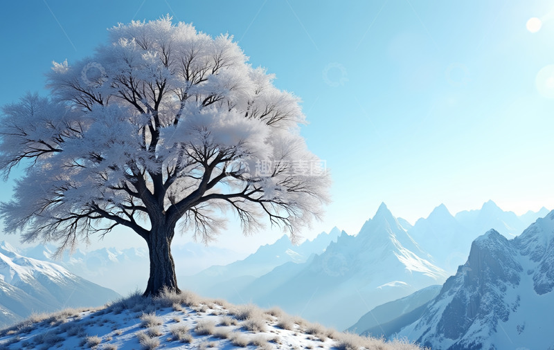 高清大图下载【趣麦麦图】冬天大山里的美