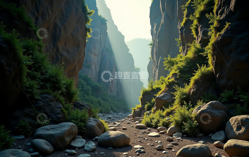 高清大图下载【趣麦麦图】大山底下的风景