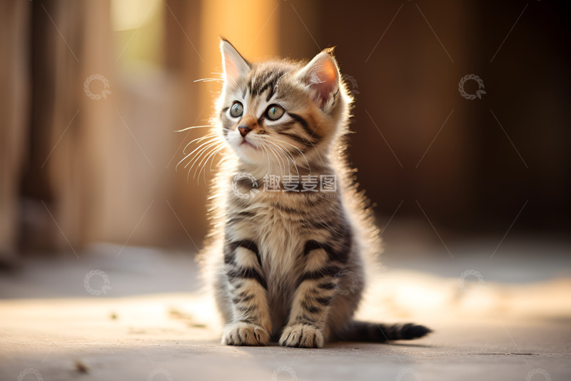 高清大图下载【趣麦麦图】阳光下的小猫咪