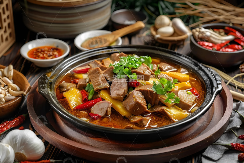 高清大图下载【趣麦麦图】砂锅土豆炖牛肉