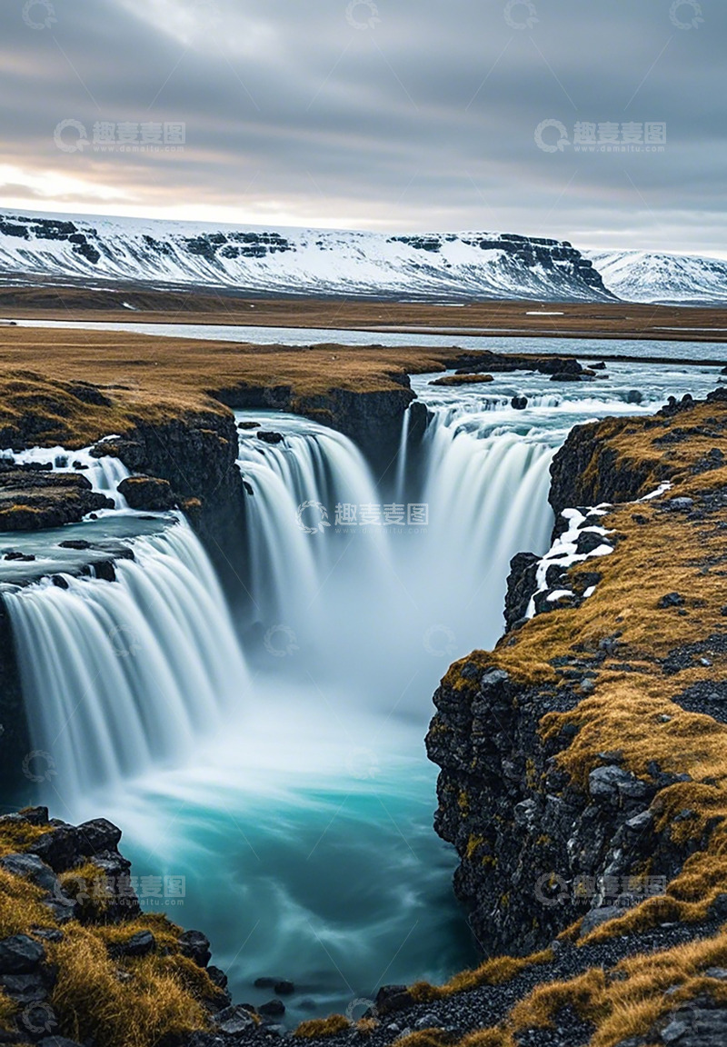 高清大图下载【趣麦麦图】水帘瀑布景区