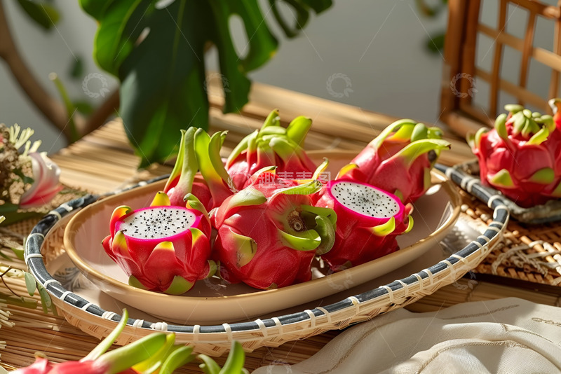 高清大图下载【趣麦麦图】美味的火龙果