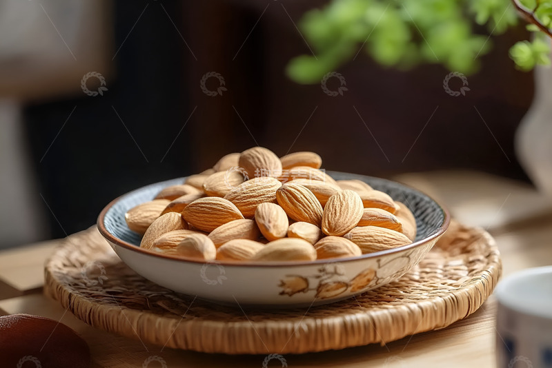 高清大图下载【趣麦麦图】一盘干甜杏仁