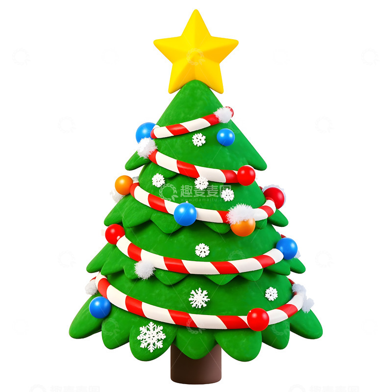 高清大图下载【趣麦麦图】迷你圣诞树装饰节日气氛浓厚