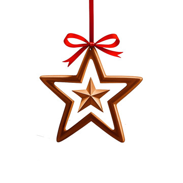 星形姜饼挂饰圣诞节甜美装饰