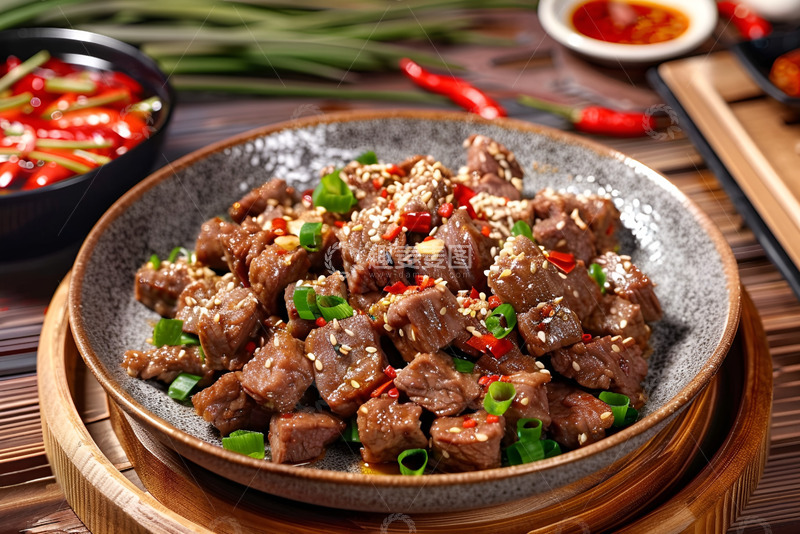 高清大图下载【趣麦麦图】一盘美味的麻辣牛肉