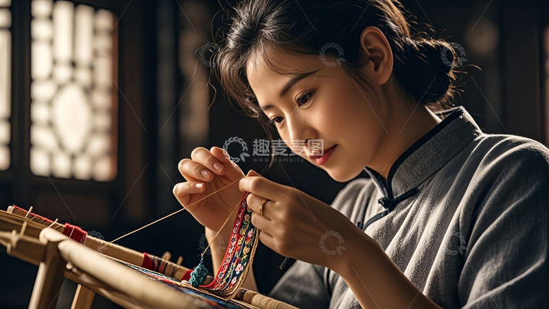 高清大图下载【趣麦麦图】手工业的过程