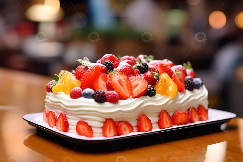 高清大图下载【趣麦麦图】草莓水果蛋糕