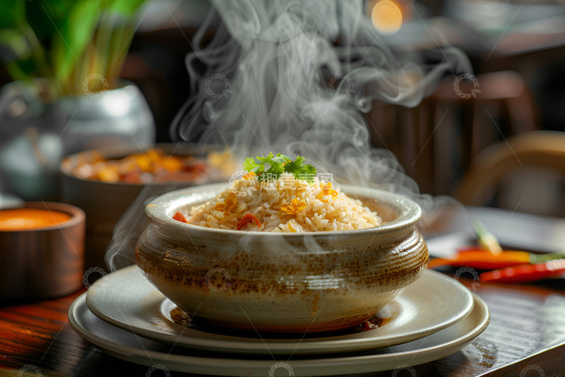 高清大图下载【趣麦麦图】蒸米饭美食摄影