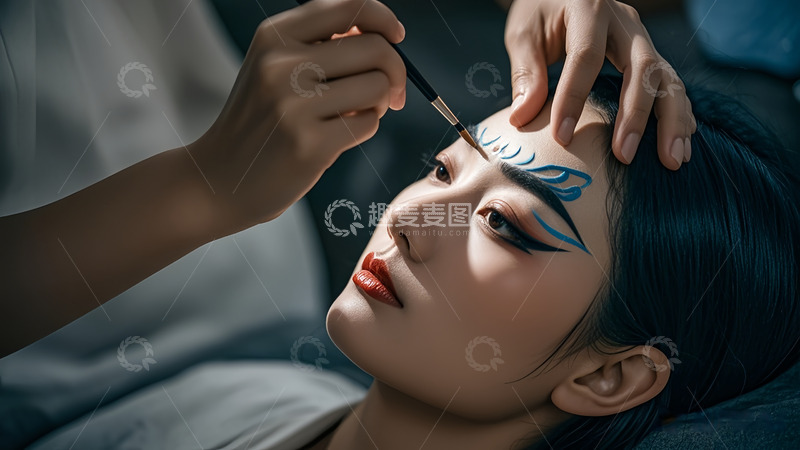 高清大图下载【趣麦麦图】古风化妆场景