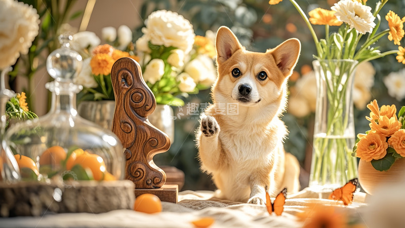 高清大图下载【趣麦麦图】汪星人的快乐