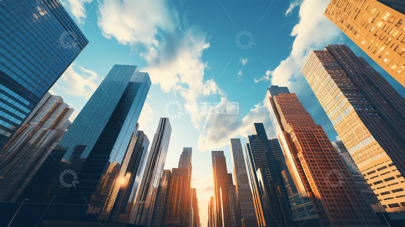 高清大图下载【趣麦麦图】近处的高楼大厦