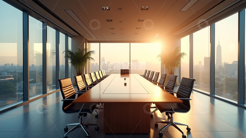 高清大图下载【趣麦麦图】阳光照在办公室