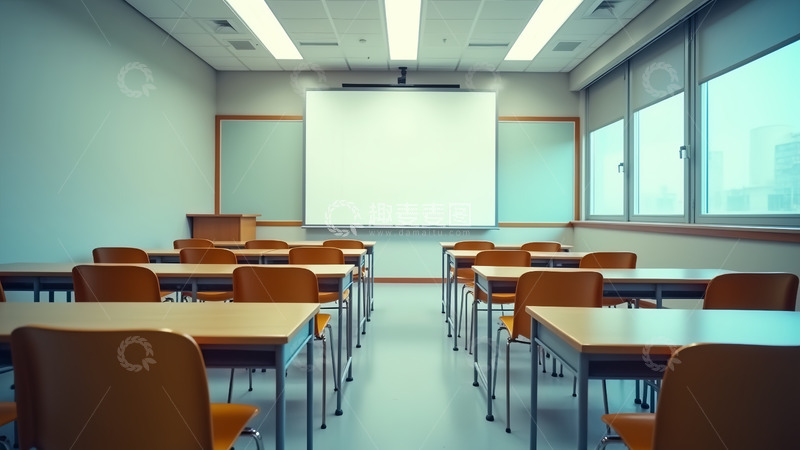 高清大图下载【趣麦麦图】整洁明亮的办公室