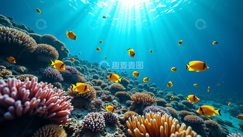 高清大图下载【趣麦麦图】海底里的小鱼