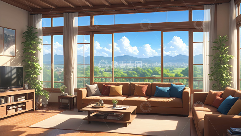 高清大图下载【趣麦麦图】美丽的大玻璃窗