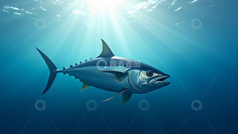 高清大图下载【趣麦麦图】海里面的大鲨鱼