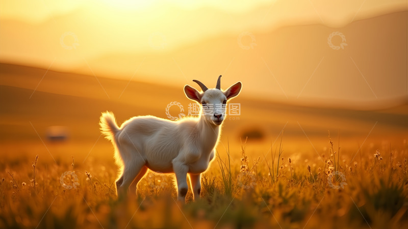高清大图下载【趣麦麦图】可爱的小羊儿