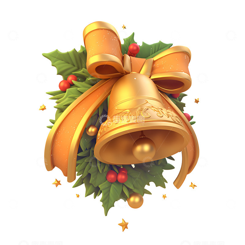 高清大图下载【趣麦麦图】卡通一个铃铛