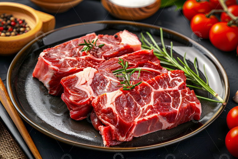 高清大图下载【趣麦麦图】新鲜的牛肉块
