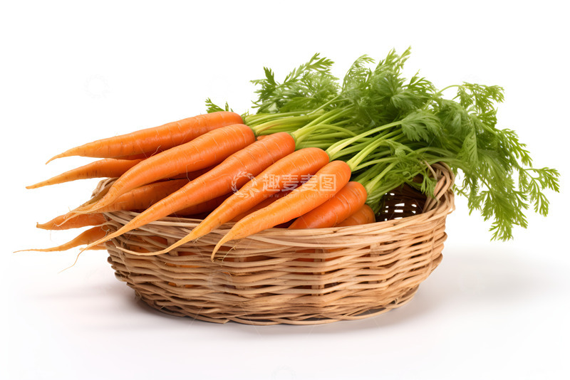 高清大图下载【趣麦麦图】一篮子胡萝卜摄影