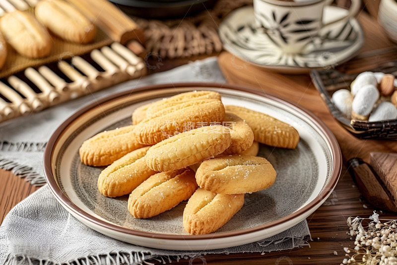 高清大图下载【趣麦麦图】一盘拇指饼干