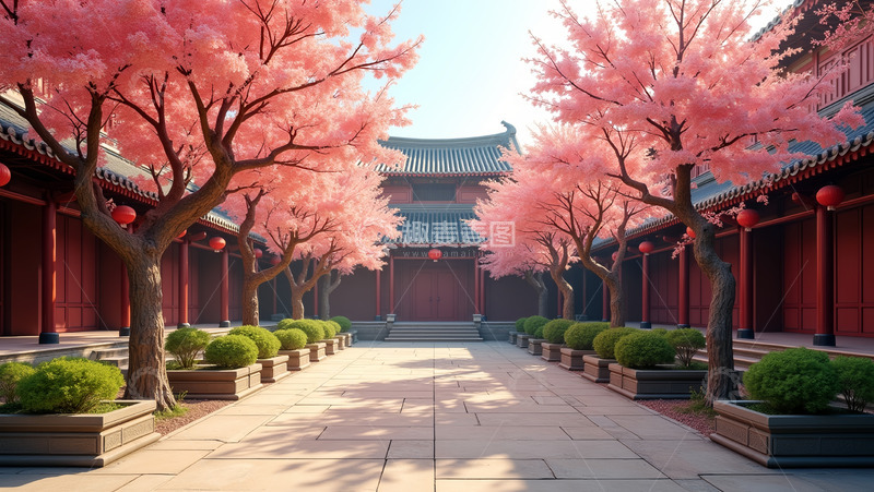 高清大图下载【趣麦麦图】庭院樱花规划