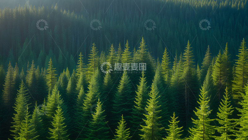 高清大图下载【趣麦麦图】清新阳光森林