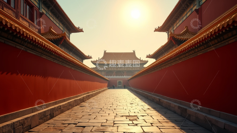 高清大图下载【趣麦麦图】高高的古建筑