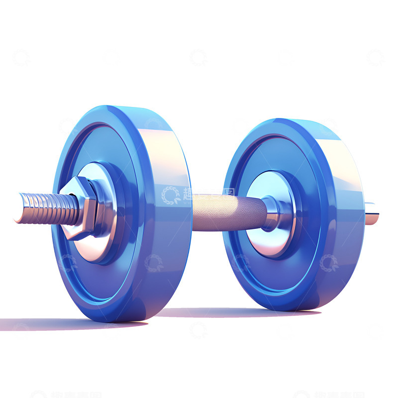 高清大图下载【趣麦麦图】卡通简约一个杠铃