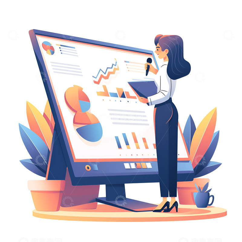 高清大图下载【趣麦麦图】扁平简约演讲PPT