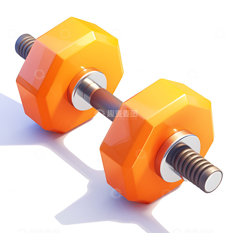 高清大图下载【趣麦麦图】卡通一个健身器材