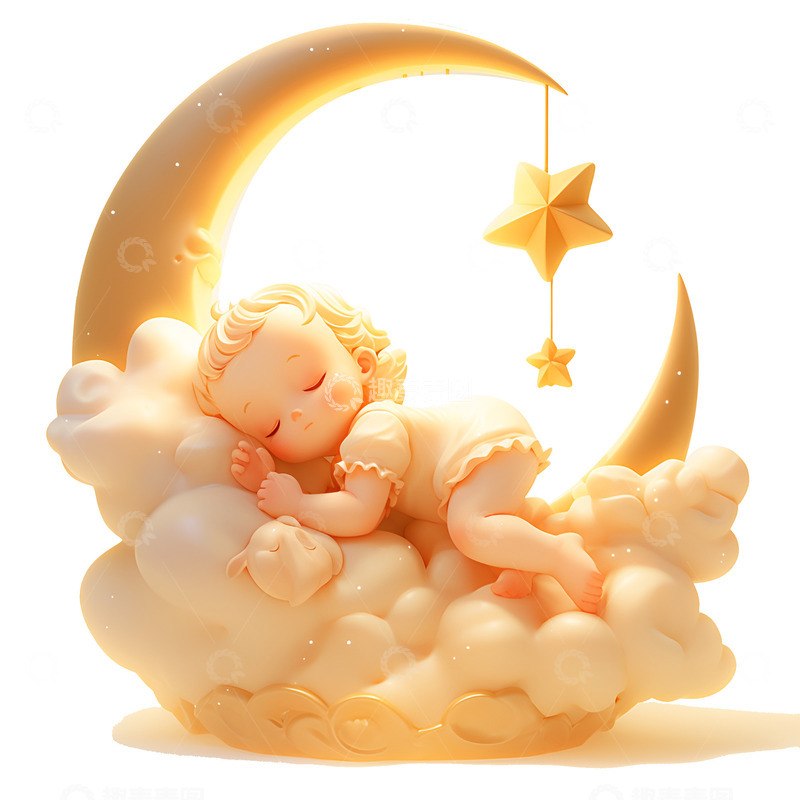 高清大图下载【趣麦麦图】睡觉的小婴儿