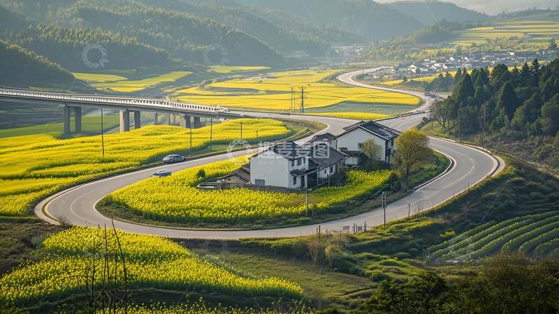 高清大图下载【趣麦麦图】新时代的农村