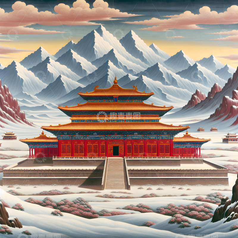 高清大图下载【趣麦麦图】山下宫廷设计