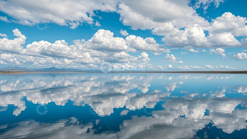 高清大图下载【趣麦麦图】天海一色倒影