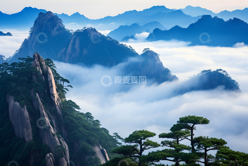 高清大图下载【趣麦麦图】群山峻岭自然风景