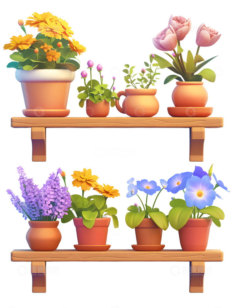 高清大图下载【趣麦麦图】花架子植物花朵