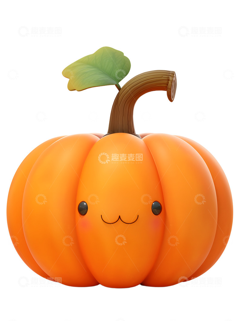 高清大图下载【趣麦麦图】可爱卡通南瓜图标
