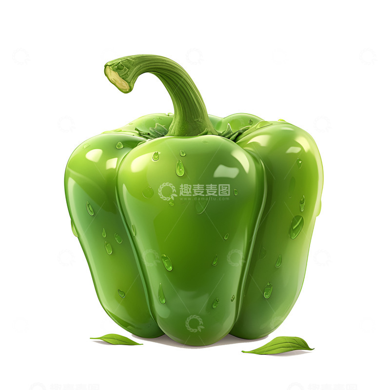 高清大图下载【趣麦麦图】卡通简约一个青椒