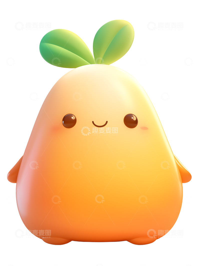 高清大图下载【趣麦麦图】卡通红薯可爱