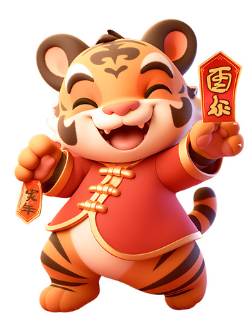 新年老虎卡通