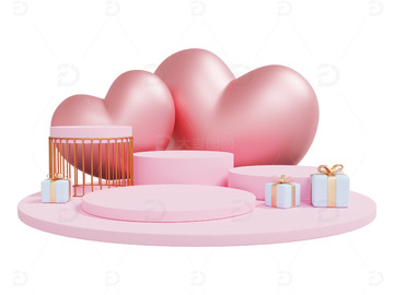 情人节舞台浪漫爱情爱心桃心礼盒