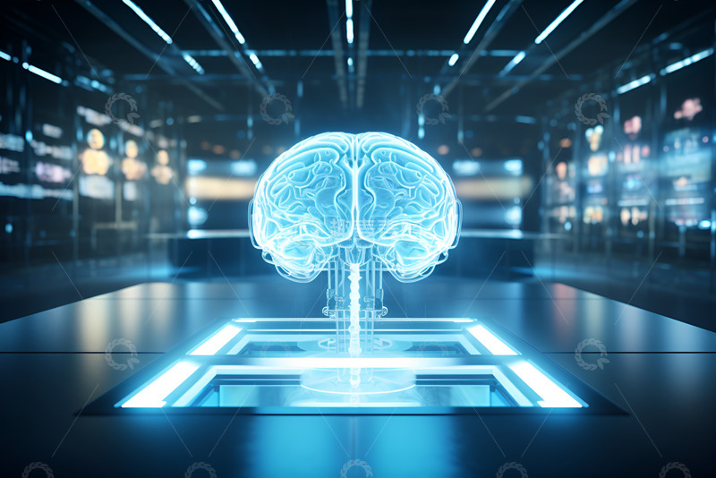 高清大图下载【趣麦麦图】未来科技电子大脑