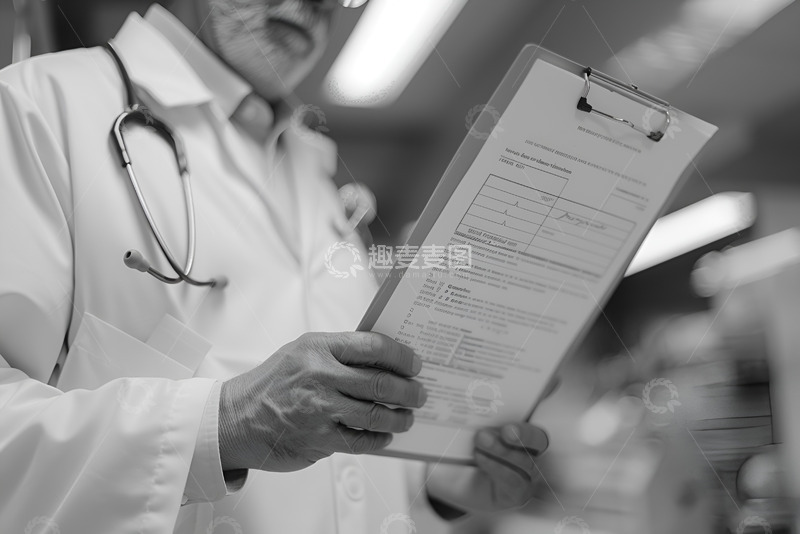 高清大图下载【趣麦麦图】医生拿着病例