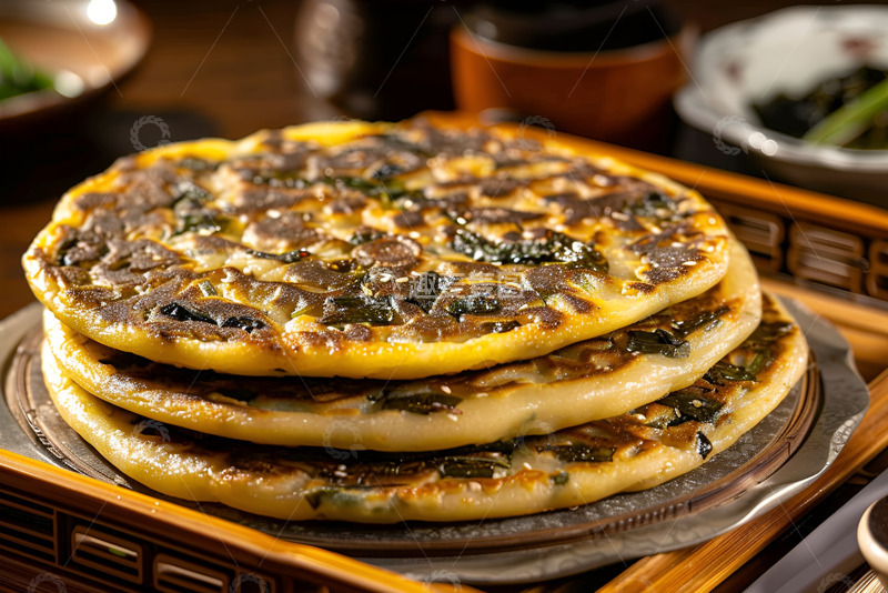 高清大图下载【趣麦麦图】梅干菜饼特写摄影