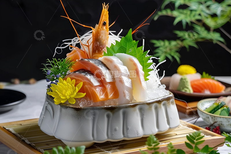 高清大图下载【趣麦麦图】精致的海鲜刺身
