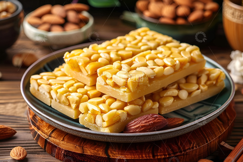 高清大图下载【趣麦麦图】花生巧克力块