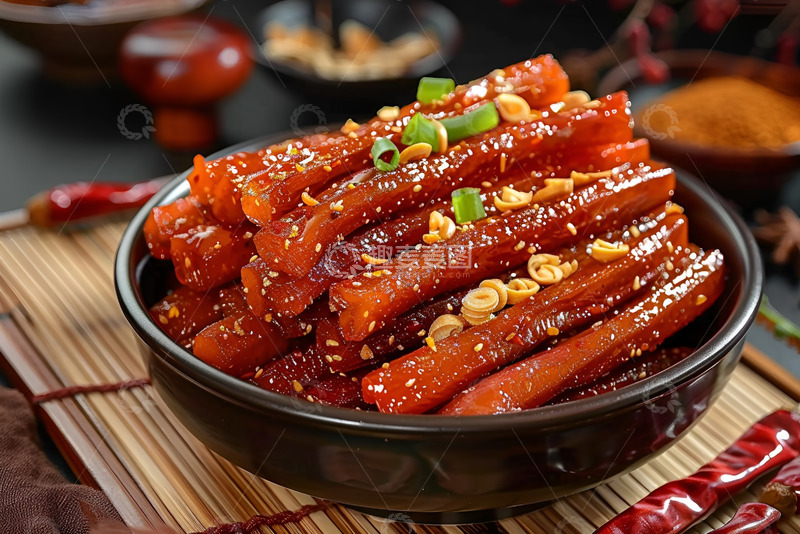 高清大图下载【趣麦麦图】一碗美味的辣条
