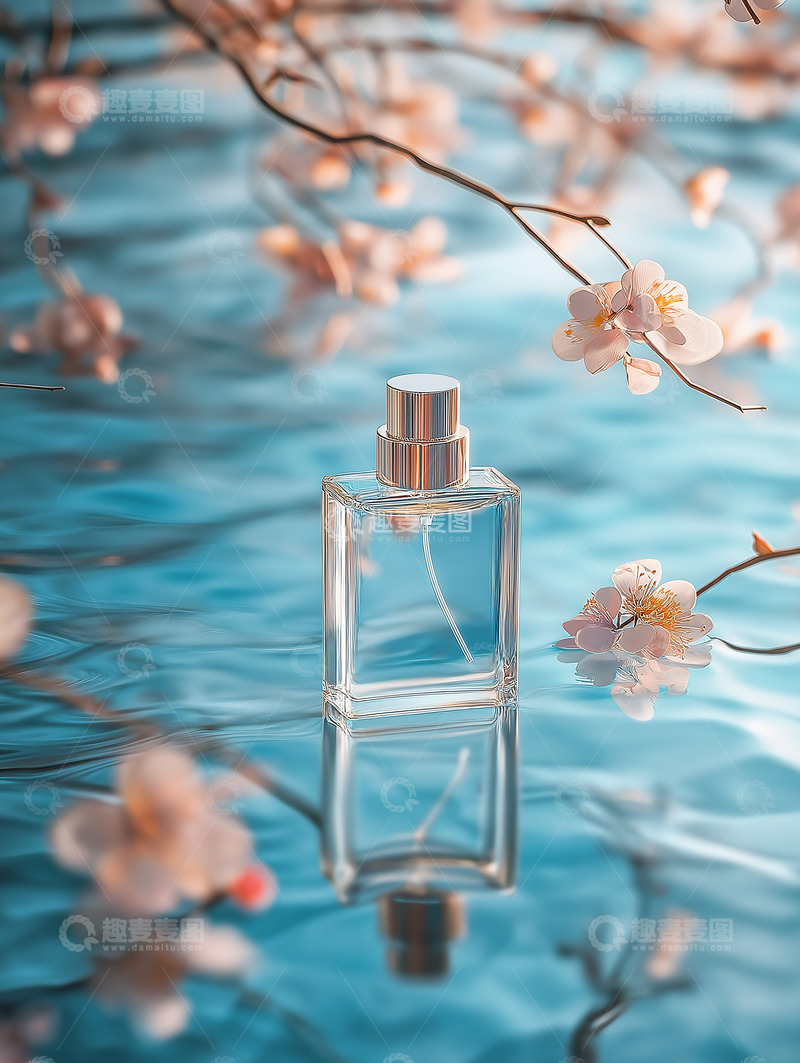 高清大图下载【趣麦麦图】香水蓝色氛围摄影